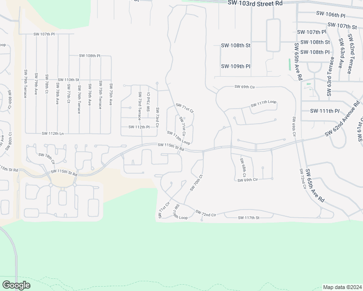 map of restaurants, bars, coffee shops, grocery stores, and more near 11048 Southwest 71st Terrace Road in Ocala