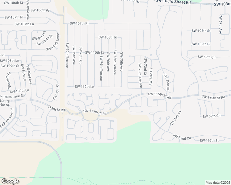 map of restaurants, bars, coffee shops, grocery stores, and more near 11375 Southwest 75th Terrace Road in Ocala
