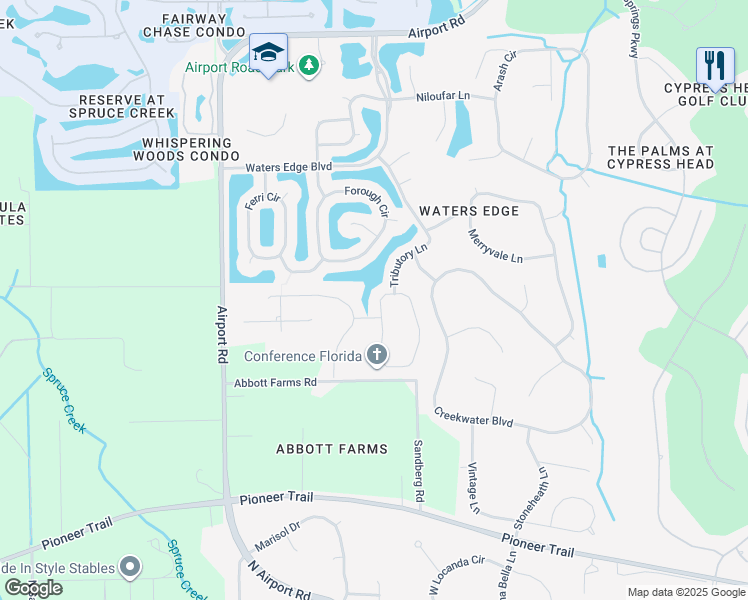 map of restaurants, bars, coffee shops, grocery stores, and more near 6795 Calistoga Circle in Port Orange