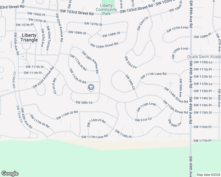map of restaurants, bars, coffee shops, grocery stores, and more near 11139 Southwest 54th Circle in Ocala