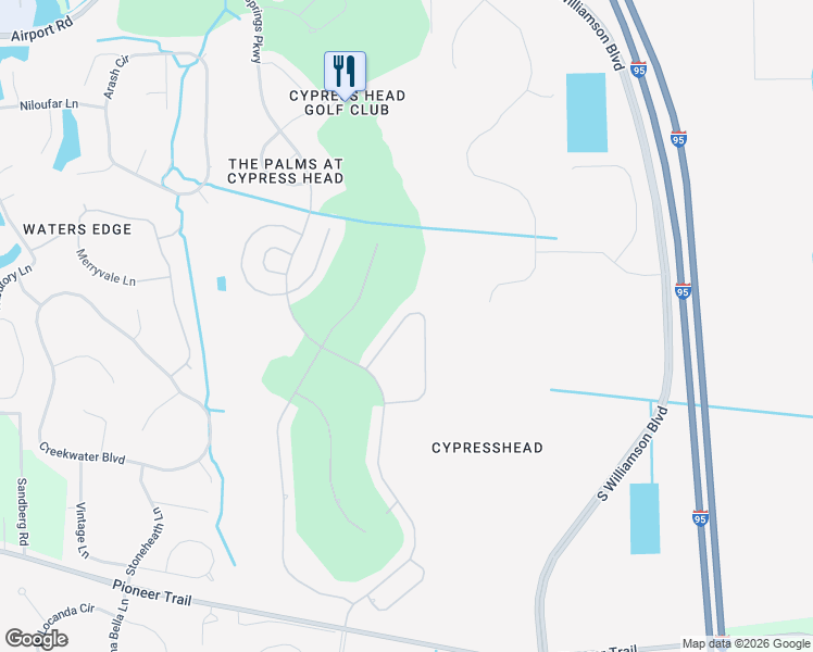 map of restaurants, bars, coffee shops, grocery stores, and more near 1130 Crystal Creek Drive in Port Orange