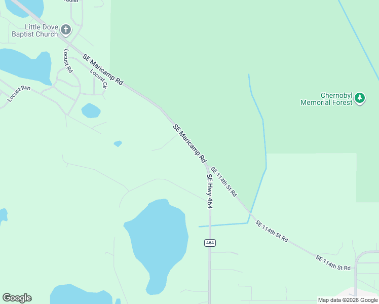 map of restaurants, bars, coffee shops, grocery stores, and more near 12658 Southeast Maricamp Road in Ocklawaha
