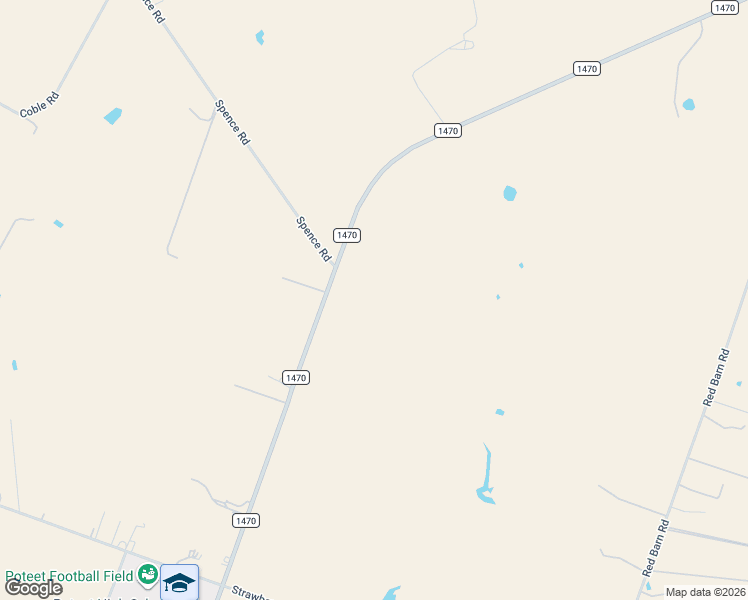 map of restaurants, bars, coffee shops, grocery stores, and more near 1588 Farm to Market Road 1470 in Poteet