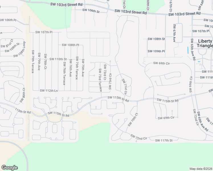map of restaurants, bars, coffee shops, grocery stores, and more near 7307 Southwest 112th Place in Ocala
