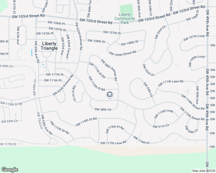 map of restaurants, bars, coffee shops, grocery stores, and more near 5821 Southwest 112th Place Road in Ocala