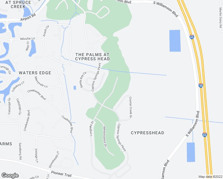 map of restaurants, bars, coffee shops, grocery stores, and more near 6398 Longlake Drive in Port Orange