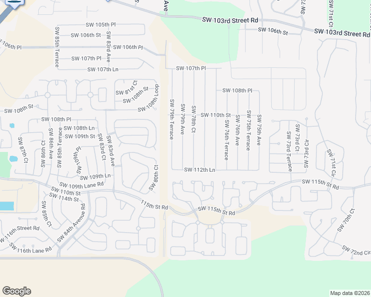 map of restaurants, bars, coffee shops, grocery stores, and more near 11197 Southwest 79th Avenue in Ocala