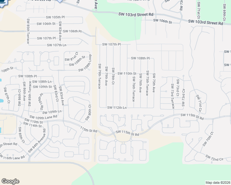 map of restaurants, bars, coffee shops, grocery stores, and more near 11141 Southwest 78th Court in Ocala