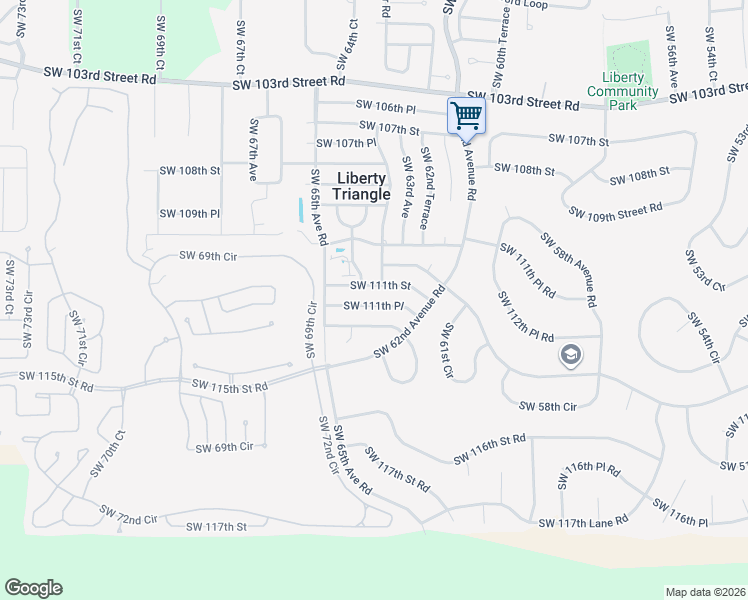 map of restaurants, bars, coffee shops, grocery stores, and more near 6400 Southwest 111th Street in Ocala