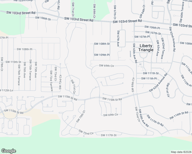 map of restaurants, bars, coffee shops, grocery stores, and more near 11135 Southwest 69th Circle in Ocala