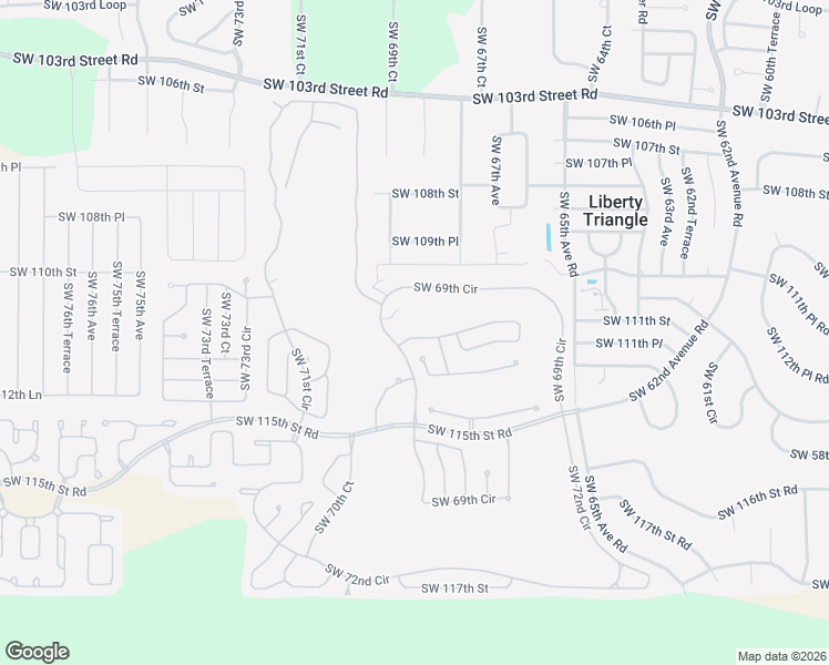 map of restaurants, bars, coffee shops, grocery stores, and more near 6841 Southwest 111th Loop in Ocala