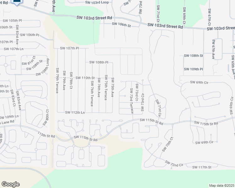 map of restaurants, bars, coffee shops, grocery stores, and more near 11098 Southwest 73rd Circle in Ocala