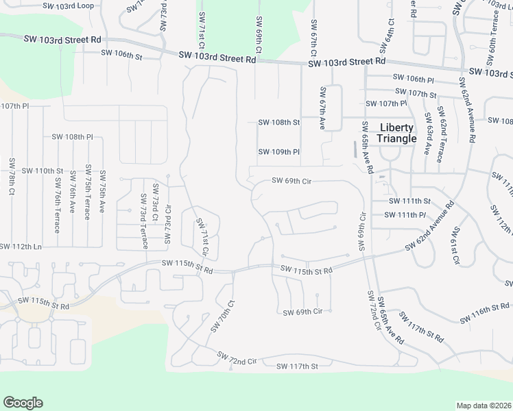 map of restaurants, bars, coffee shops, grocery stores, and more near 11135 Southwest 69th Circle in Ocala