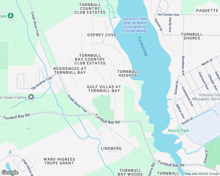 map of restaurants, bars, coffee shops, grocery stores, and more near 1802 Turnbull Lakes Drive in New Smyrna Beach