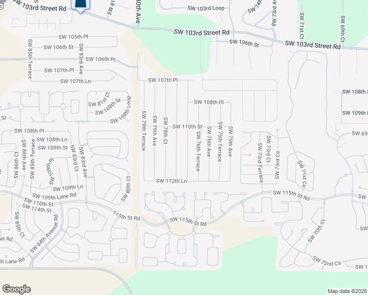 map of restaurants, bars, coffee shops, grocery stores, and more near 11144 Southwest 77th Court in Ocala
