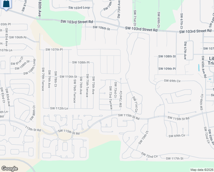 map of restaurants, bars, coffee shops, grocery stores, and more near 11158 Southwest 73rd Terrace in Ocala