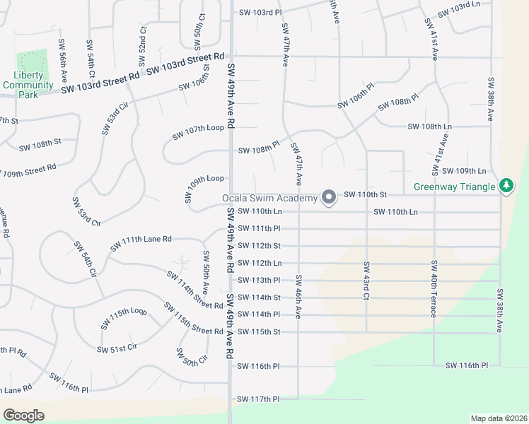 map of restaurants, bars, coffee shops, grocery stores, and more near 4730 SW 110th St in Ocala