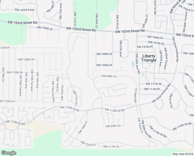 map of restaurants, bars, coffee shops, grocery stores, and more near 11086 Southwest 69th Circle in Ocala
