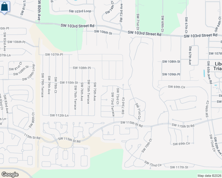 map of restaurants, bars, coffee shops, grocery stores, and more near 11152 Southwest 73rd Circle in Ocala