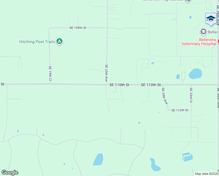 map of restaurants, bars, coffee shops, grocery stores, and more near 13713-13717 Southeast 110th Street in Ocala