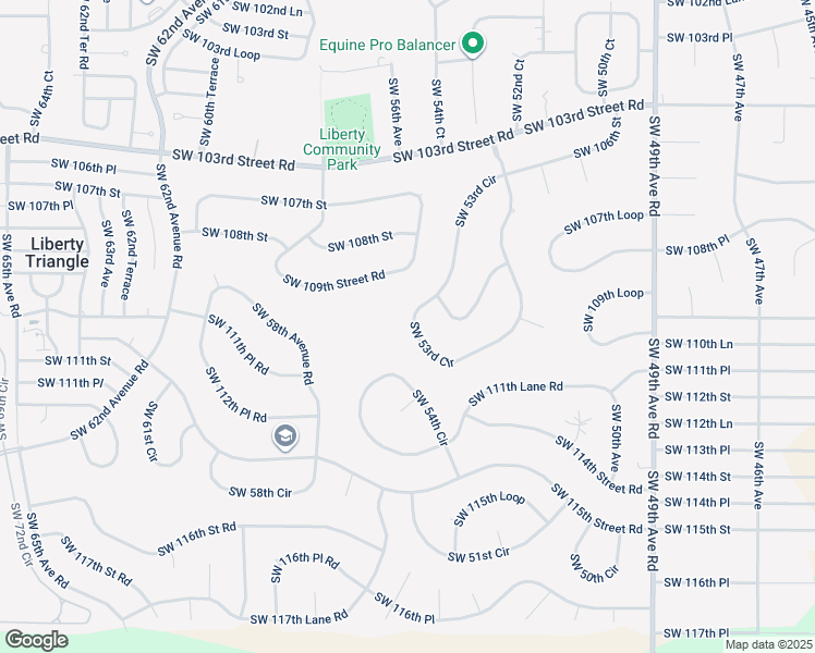map of restaurants, bars, coffee shops, grocery stores, and more near 10876 Southwest 53rd Circle in Ocala