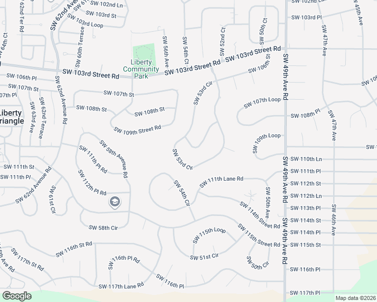 map of restaurants, bars, coffee shops, grocery stores, and more near 5400 Southwest 109th Place Road in Ocala