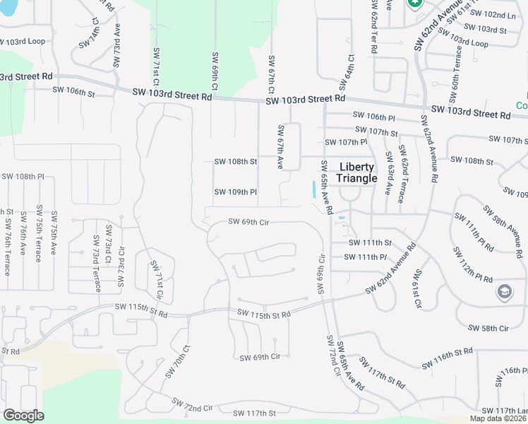 map of restaurants, bars, coffee shops, grocery stores, and more near 11018 Southwest 69th Circle in Ocala