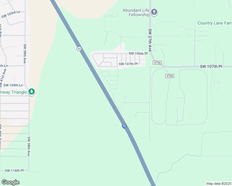 map of restaurants, bars, coffee shops, grocery stores, and more near 10622 Southwest 27th Avenue in Ocala