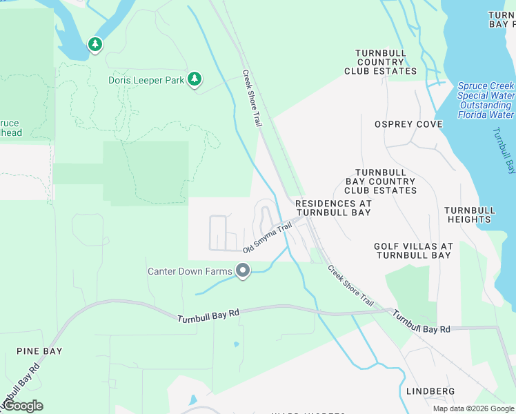 map of restaurants, bars, coffee shops, grocery stores, and more near 1914 Tabby Way in New Smyrna Beach