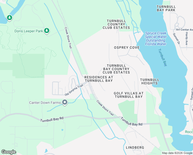 map of restaurants, bars, coffee shops, grocery stores, and more near 1941 Turnbull Lakes Drive in New Smyrna Beach