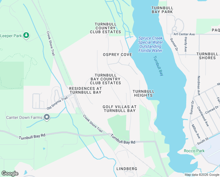 map of restaurants, bars, coffee shops, grocery stores, and more near 1840 Turnbull Lakes Drive in New Smyrna Beach