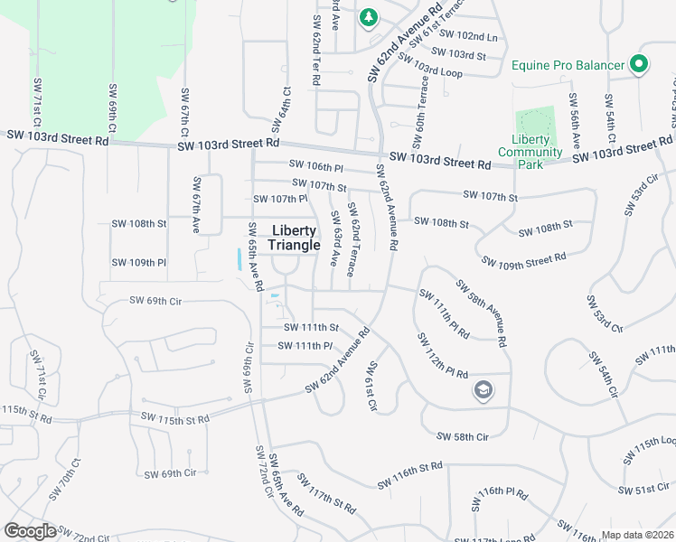 map of restaurants, bars, coffee shops, grocery stores, and more near 10920 Southwest 63rd Avenue in Ocala