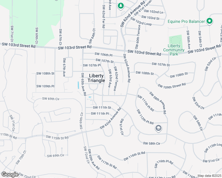 map of restaurants, bars, coffee shops, grocery stores, and more near 10920 Southwest 63rd Avenue in Ocala