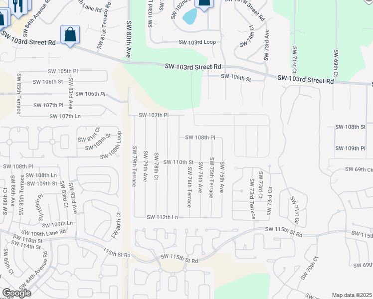 map of restaurants, bars, coffee shops, grocery stores, and more near 10941 Southwest 76th Terrace in Ocala
