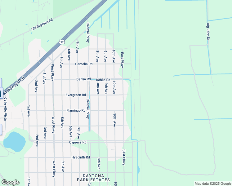 map of restaurants, bars, coffee shops, grocery stores, and more near 2005 10th Avenue in DeLand