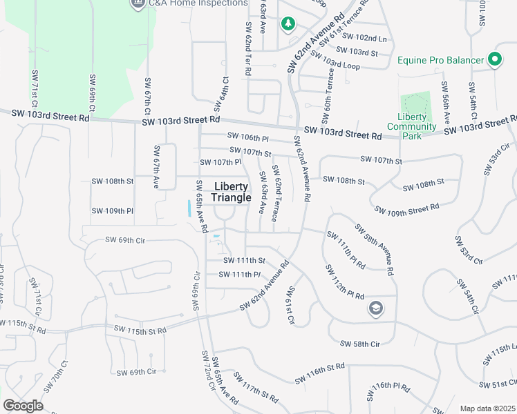 map of restaurants, bars, coffee shops, grocery stores, and more near 10920 Southwest 63rd Avenue in Ocala