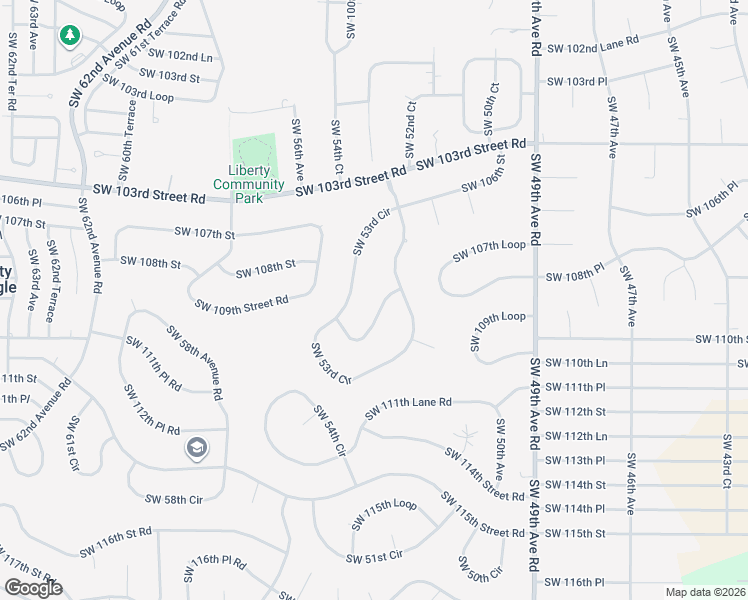 map of restaurants, bars, coffee shops, grocery stores, and more near 5325 Southwest 109th Place Road in Ocala