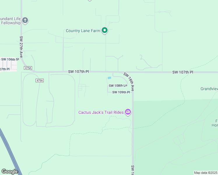 map of restaurants, bars, coffee shops, grocery stores, and more near 10900 Southwest 18th Terrace in Ocala