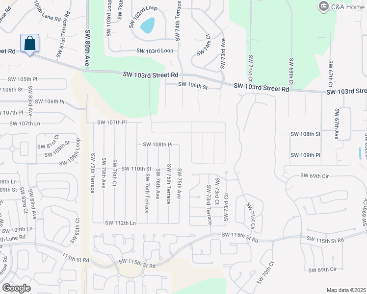 map of restaurants, bars, coffee shops, grocery stores, and more near 10953 Southwest 75th Avenue in Ocala