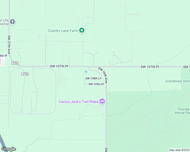map of restaurants, bars, coffee shops, grocery stores, and more near 1752 Southwest 107th Lane in Ocala