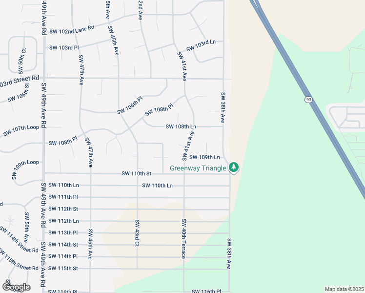 map of restaurants, bars, coffee shops, grocery stores, and more near 10910 Southwest 41st Avenue in Ocala