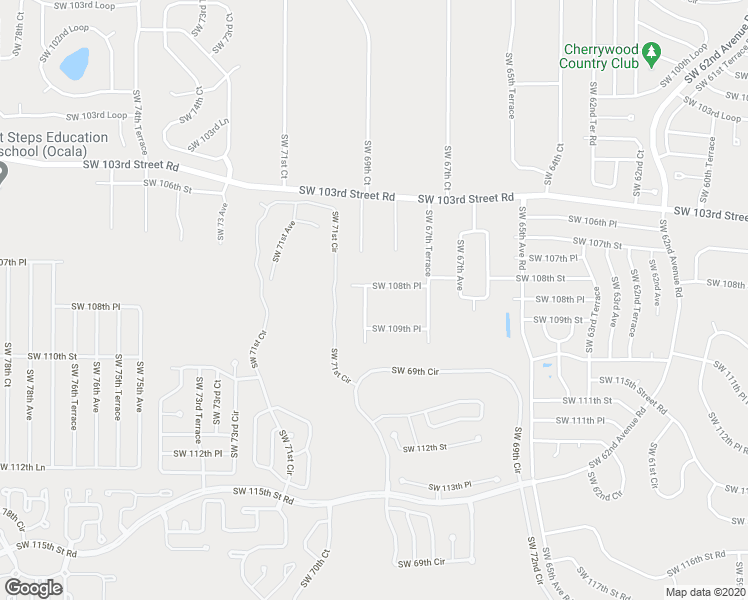 map of restaurants, bars, coffee shops, grocery stores, and more near 10849 Southwest 69th Court in Ocala