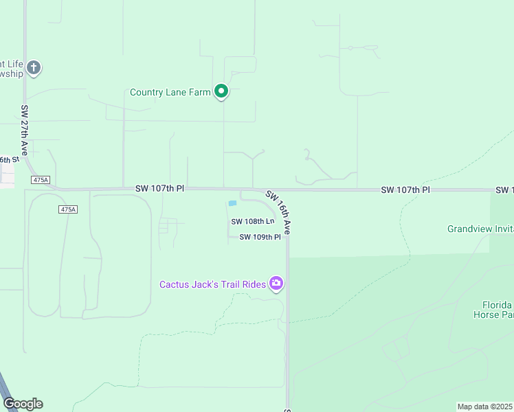 map of restaurants, bars, coffee shops, grocery stores, and more near 1752 Southwest 107th Lane in Ocala