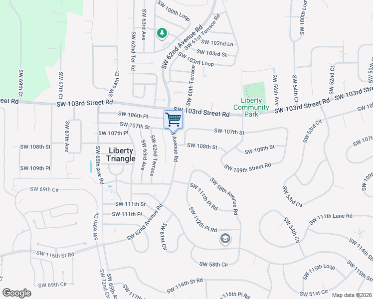 map of restaurants, bars, coffee shops, grocery stores, and more near 6006 SW 108th St in Ocala