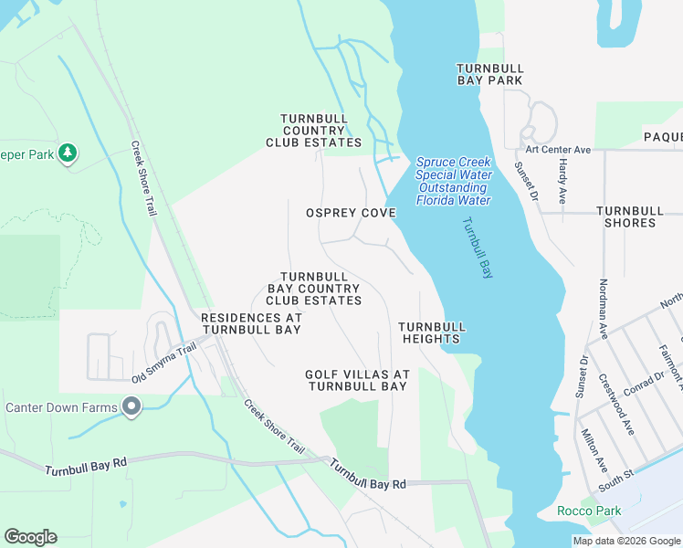 map of restaurants, bars, coffee shops, grocery stores, and more near 2744 Turnbull Estates Drive in New Smyrna Beach