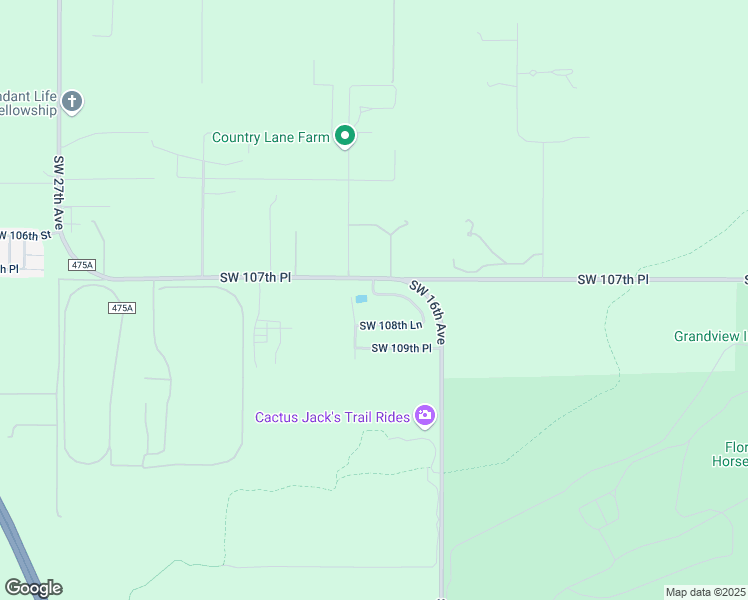 map of restaurants, bars, coffee shops, grocery stores, and more near 1752 Southwest 107th Lane in Ocala
