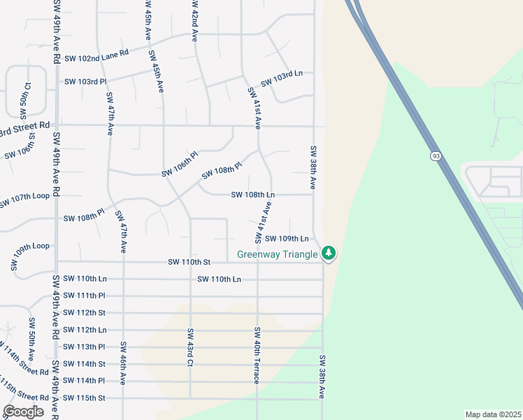 map of restaurants, bars, coffee shops, grocery stores, and more near 10910 Southwest 41st Avenue in Ocala