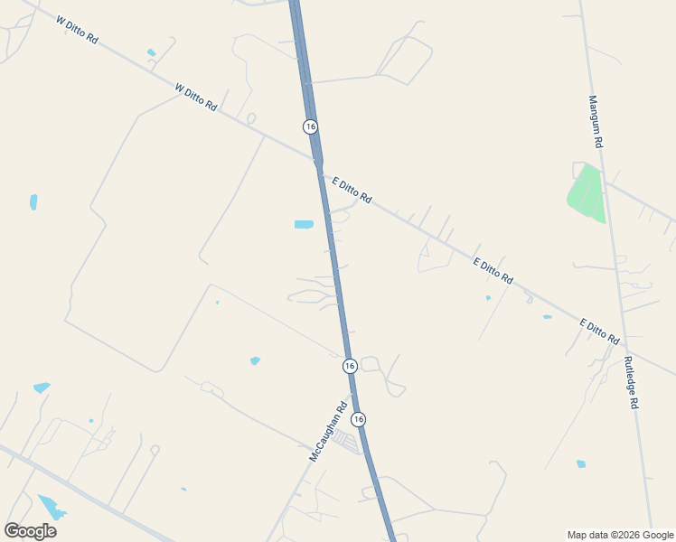 map of restaurants, bars, coffee shops, grocery stores, and more near 10804 Texas 16 in Poteet