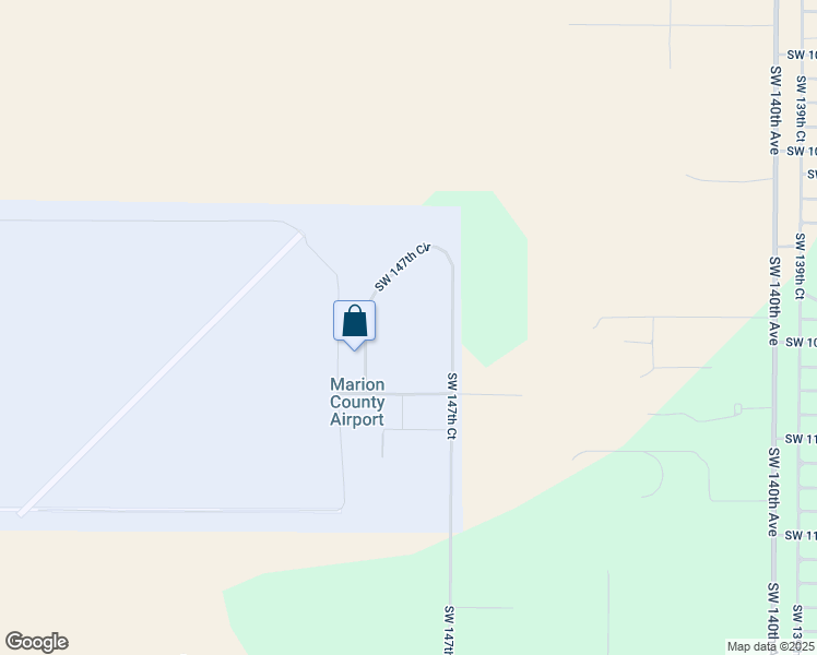 map of restaurants, bars, coffee shops, grocery stores, and more near Southwest 147th Circle in Marion County