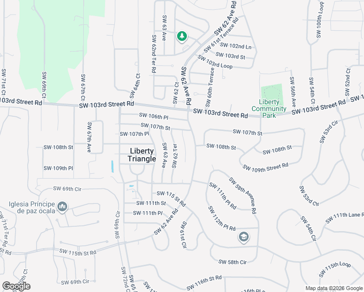 map of restaurants, bars, coffee shops, grocery stores, and more near 10815 Southwest 62nd Terrace in Ocala